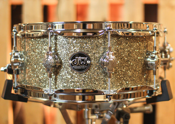 DW Performance Ginger Glitter Glass Snare Drum - 5.5x14