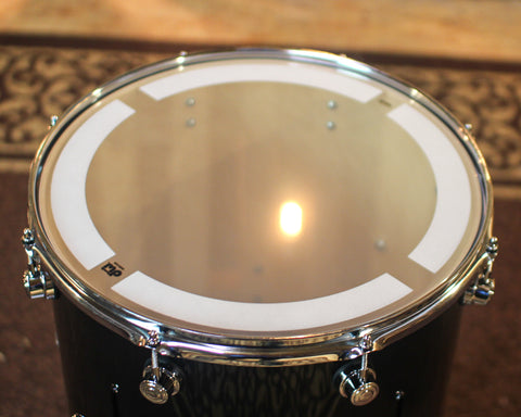 DW Performance Gloss Black Floor Tom - 16x16