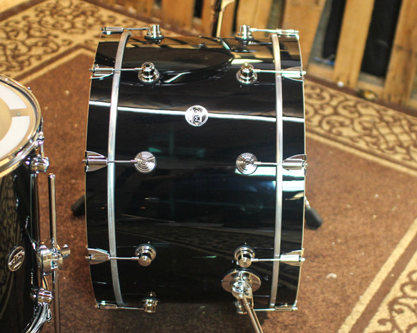 DW Performance Gloss Black Rock Drum Set - 14x24, 9x13, 16x16