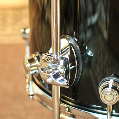 DW Performance Piano Black Lacquer Bop Drum Set - 14x18, 8x12, 14x14