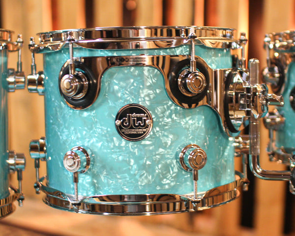 DW Performance Seafoam Marine 6pc Drum Set - 18x22,7x8,8x10,9x12,12x14,14x16