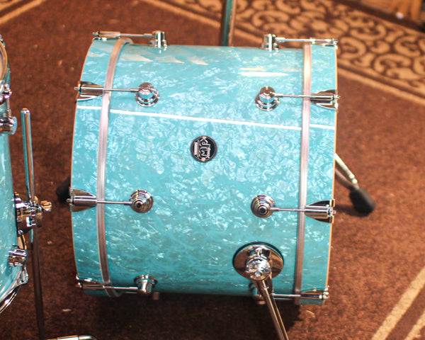 DW Performance Seafoam Marine Bop Drum Set - 14x18, 8x12, 14x14