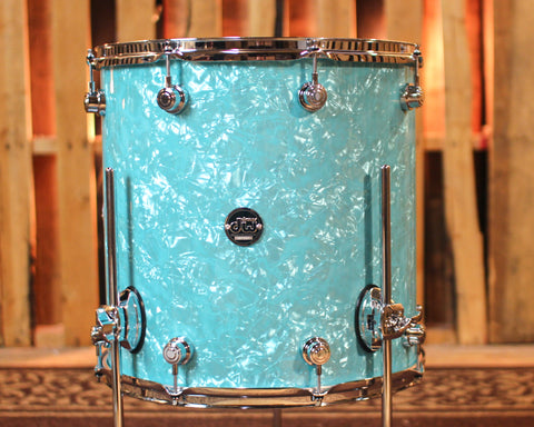 DW Performance Seafoam Marine Floor Tom - 16x16