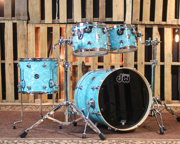 DW Performance Seafoam Marine Fusion Drum Set - 16x20,8x10,9x12,12x14