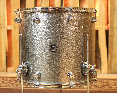 DW Performance Titanium Sparkle Floor Tom - 16x18