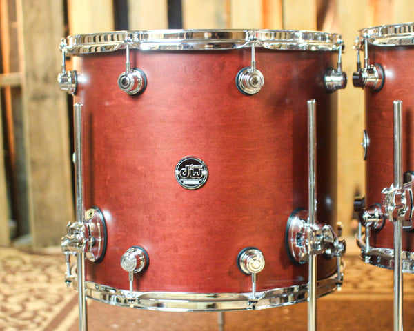 DW Performance Tobacco Stain 5pc Drum Set - 18x22, 8x10, 9x12, 12x14, 14x16