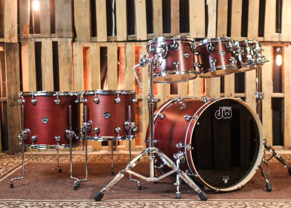 DW Performance Tobacco Stain 6pc Drum Set - 18x22, 7x8, 8x10, 9x12, 12x14, 14x16