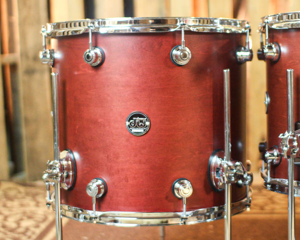 DW Performance Tobacco Stain 6pc Drum Set - 18x22, 7x8, 8x10, 9x12, 12x14, 14x16