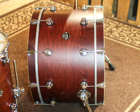 DW Performance Tobacco Stain Rock Drum Set - 14x24, 9x13, 16x16