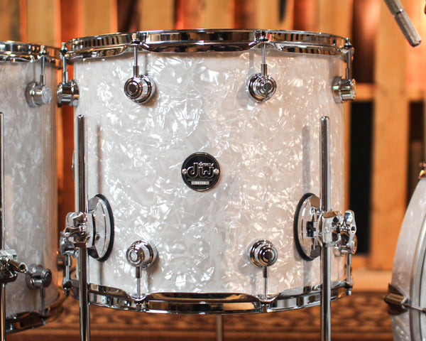 DW Performance White Marine Pearl 5pc Drum Set - 18x22, 8x10, 9x12, 12x14, 14x16