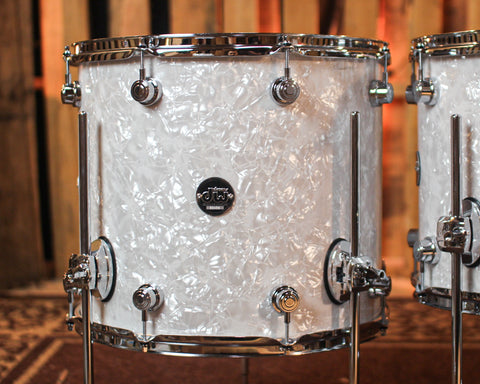 DW Performance White Marine Pearl 5pc Drum Set - 18x22, 8x10, 9x12, 12x14, 14x16