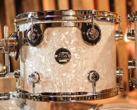 DW Performance White Marine Pearl 6pc Drum Set - 18x22, 7x8, 8x10, 9x12, 12x14, 14x16