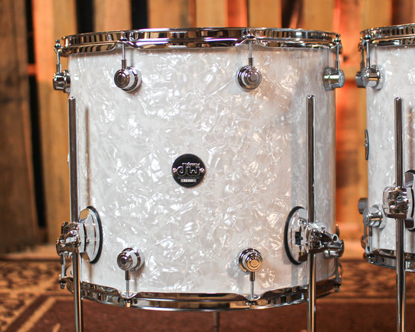 DW Performance White Marine Pearl 6pc Drum Set - 18x22, 7x8, 8x10, 9x12, 12x14, 14x16