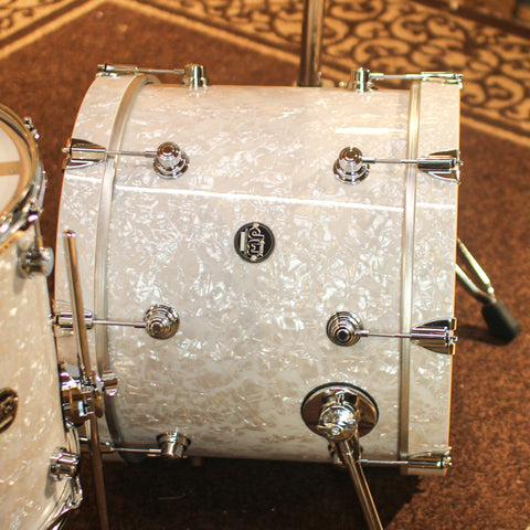 DW Performance White Marine Pearl Bop Drum Set - 14x18, 8x12, 14x14