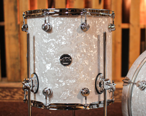 DW Performance White Marine Pearl Bop Drum Set - 14x18, 8x12, 14x14