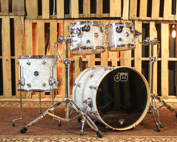 DW Performance White Marine Pearl Fusion Drum Set - 16x20, 8x10, 9x12, 12x14