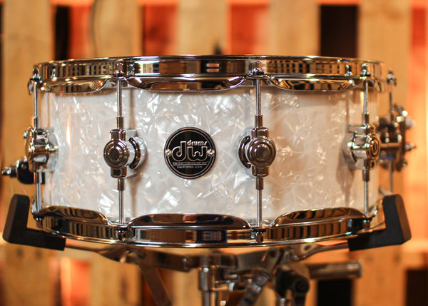DW Performance White Marine Pearl Snare Drum - 5.5x14