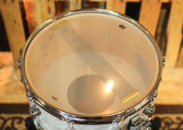 DW Performance White Marine Pearl Snare Drum - 6.5x14