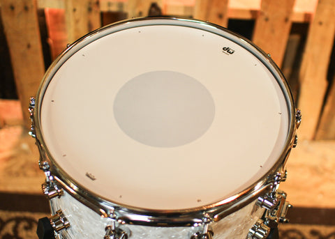 DW Performance White Marine Pearl Snare Drum - 8x14