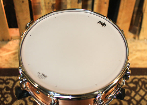 PDP 5x14 Concept Dual-beaded Brushed Copper Snare Drum - PDSN0514NBCC