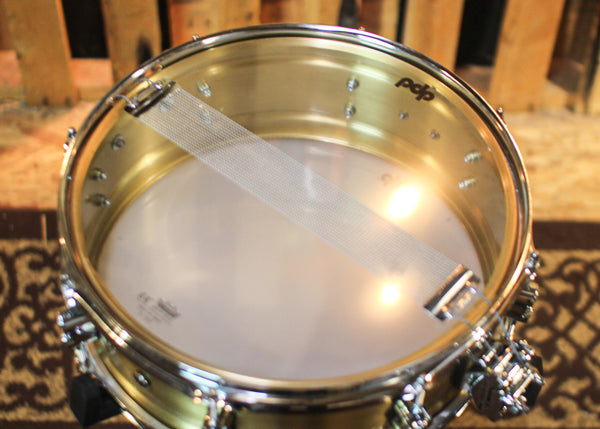 PDP 5x14 Concept Dual-beaded Brushed Brass Snare Drum - PDSN0514NBBC