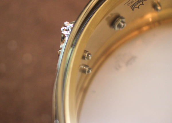 PDP 5x14 Concept Dual-beaded Brushed Brass Snare Drum - PDSN0514NBBC