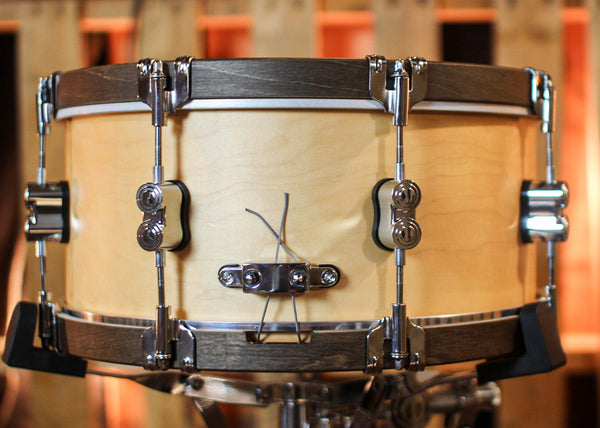 PDP 6.5x14 Concept Classic Natural Stain w/ Walnut Hoops Snare Drum - PDCC6514SSNW