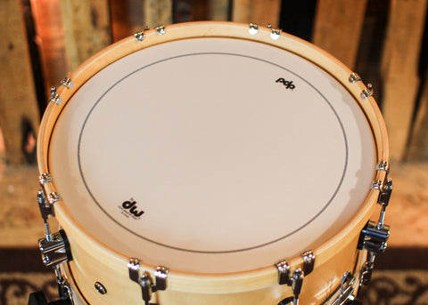 PDP 6.5x14 Concept Classic Natural Stain w/ Natural Hoops Snare Drum - PDCC6514SSNN