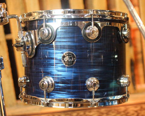 Used DW Collector's Maple Deep Blue Oyster Drum Set - 18x20,7x8,8x10,9x12,11x14