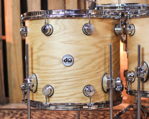 Used DW Collector's Pure Oak Natural Hard Satin Drum Set - 22,8,10,12,14,16,14