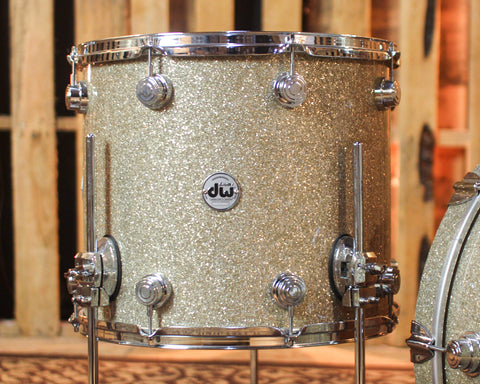 Used DW Collector's Standard Maple Broken Glass Drum Set - 23,12,16 - SO#777778