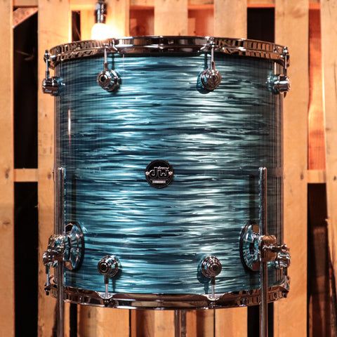 DW Performance Turquoise Oyster Rock Drum Set - 14x24, 9x13, 16x16