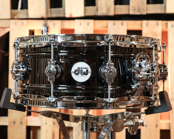 DW 5.5x14 Design Black Nickel over Brass Snare Drum - DDSD5514BNCR