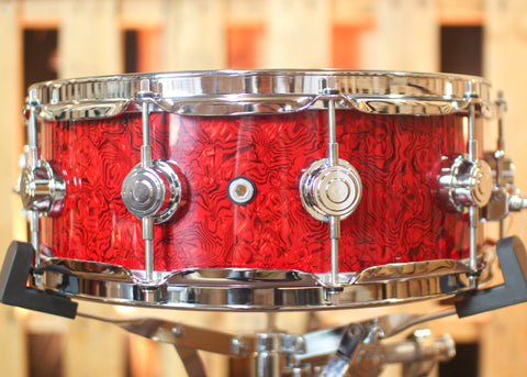 DW 5x14 Collector's Standard Maple Crimson Chaos Snare Drum - SO#1131908 - #4