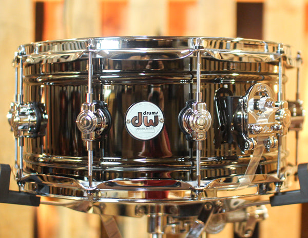 DW 6.5x14 Design Black Nickel over Brass Snare Drum - DDSD6514BNCR