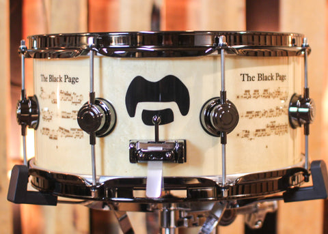 DW 6.5x14 Icon Series Terry Bozzio "The Black Page" Snare Drum - #158 of 250