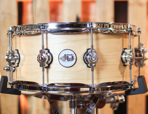 DW 6x14 Design Maple Satin Natural Snare Drum - DDLM0614SSNS