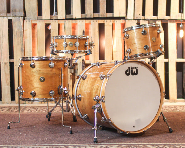 DW Collector's Natural Lacquer over Cherry/Gum Jazz Drum Set - 22,13,16 (No Snare) - SO#883767