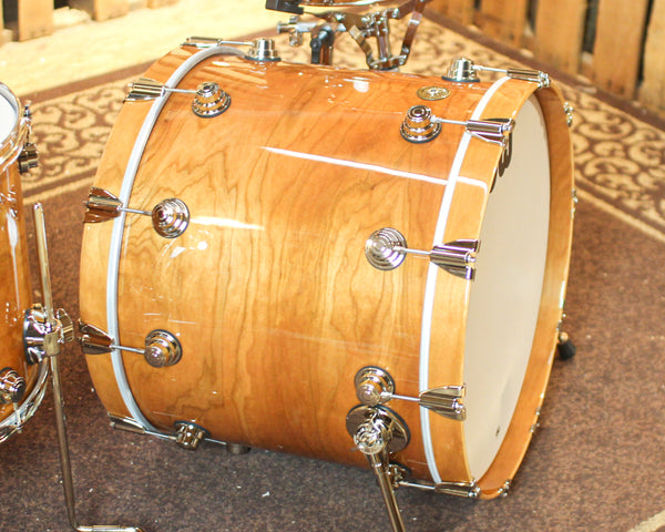 DW Collector's Natural Lacquer over Cherry/Gum Jazz Drum Set - 22,13,16 (No Snare) - SO#883767