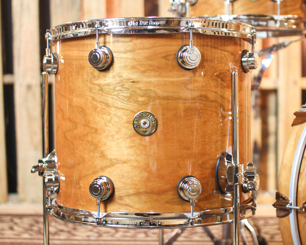 DW Collector's Natural Lacquer over Cherry/Gum Jazz Drum Set - 22,13,16 (No Snare) - SO#883767