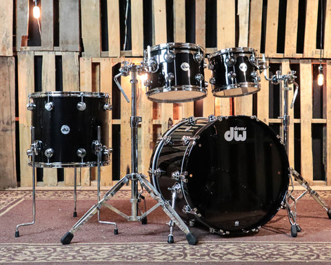 DW Collectors Maple 333 Piano Black Drum Set - 16x22,8x10,9x12,14x16 - SO#1255784