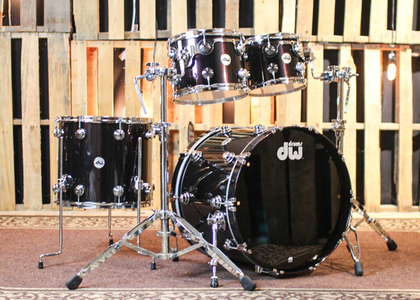 DW Collector's 333 Ruby Red Pearl over Black Lacquer Drum Set - 16x22,8x10,9x12,14x16 - SO#1308440