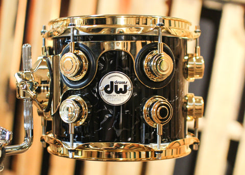 DW Collector's Maple Mahogany Black Velvet Drum Set - 22,8,10,12,14,16,14sn - SO#1304630