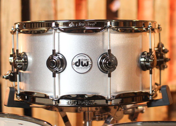 DW Collector's Maple Mahogany Coarse Silver Drum Set - 22,8,10,12,14,16,14sn - SO#1301367