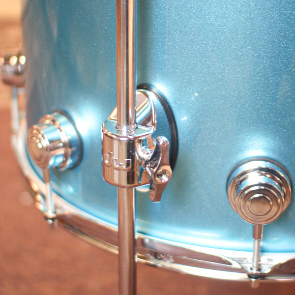 DW Collector's Maple Mahogany Laser Blue Drum Set - 22,10,12,16 - SO#1288915