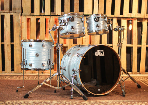 DW Collector's Maple Mahogany Pale Blue Oyster Drum Set - 22,10,12,16 - SO#1313090