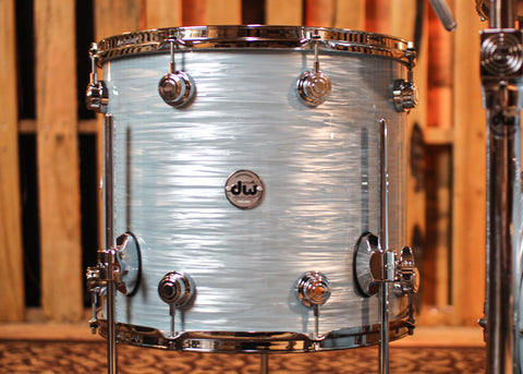 DW Collector's Maple Mahogany Pale Blue Oyster Drum Set - 22,10,12,16 - SO#1313090