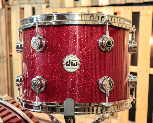 DW Collector's Standard Maple Ruby Glass Drum Set 14x24, 9x13, 16x16 - SO#1254805