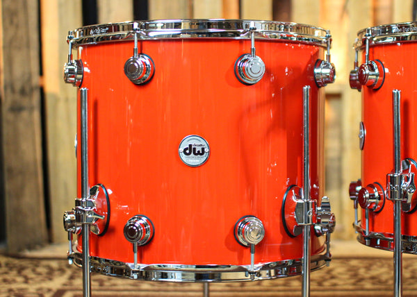 DW Collector's Purpleheart VLT Scarlet Red Drum Set - 23,10,12,14,16 - SO#1305680