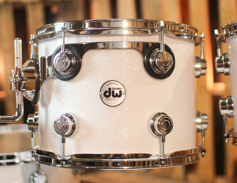 DW Collector's Standard Maple White Glass Drum Set - 20,10,12,14 - SO#1246148